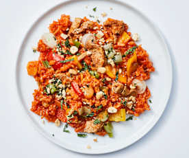 Schweinefleisch mit Wasabi