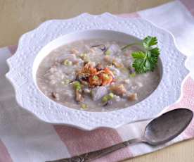 芋頭櫻花蝦鹹粥