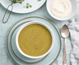 Creme de agrião e rúcula