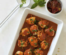 Involtini de poulet et pesto de tomates séchées