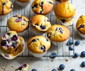 Muffins gourmands aux myrtilles