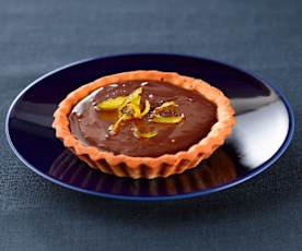 Tartelettes au chocolat et citron jaune