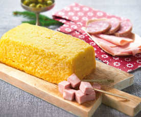 Sformato di riso con brie e cotto