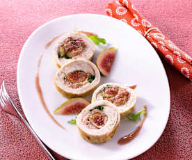 Ballotine de poulet aux figues