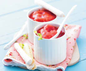 Compote rhubarbe fraise