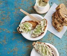 Patê de cavala com agrião