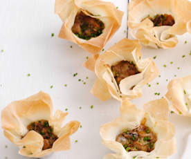 Tarteletes de cogumelos