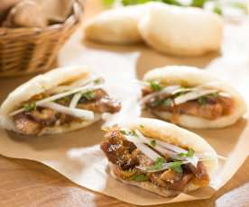 Pollo teriyaki con pan Bao - Cocción en varoma - Blog de Mª DEL