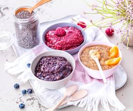 Gelées aux fruits et graines de chia