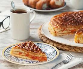 Torta deliziosa di mandorle