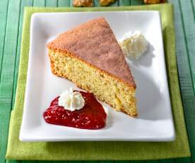 Torta di grano saraceno e lampone