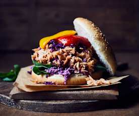Pulled-Jackfrucht-Burger