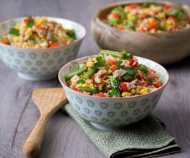 Rice Cooker Brown Rice Salad