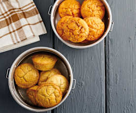 Muffins de salmão e curgete