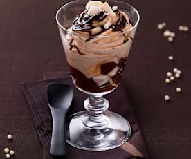 Verrines marron et chocolat