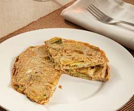 Tortilla de alcachofas