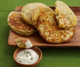 Galettes de maïs à la coriandre