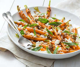 Carrot, Feta and Mint Salad