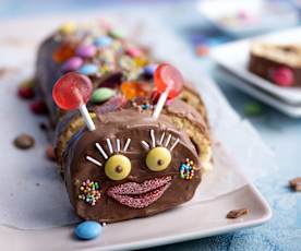 Caterpillar chocolate roll