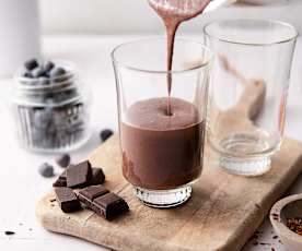 Batido de chocolate para una piel radiante