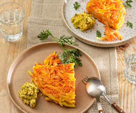 Rösti d’Argovie avec son fromage frais aux carottes