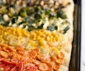Rainbow Flat Bread