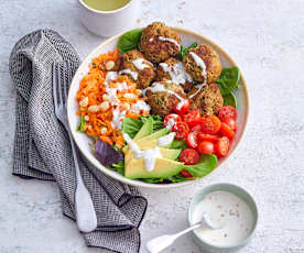 Buddha bowl aux falafels