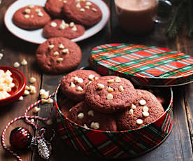 Red Velvet Cookies con chocolate blanco