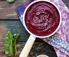 Puré de betarragas