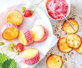 Biscuits glacés aux fraises