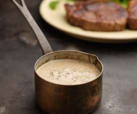 Sauce au poivre vert