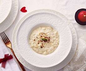 Risotto mascarpone e pepe rosa