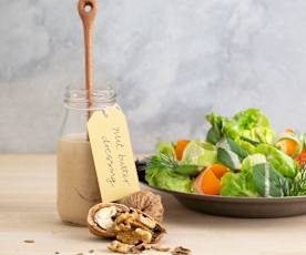 Nut butter dressing