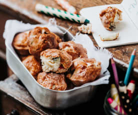 Muffins cheesy aux légumes d'été