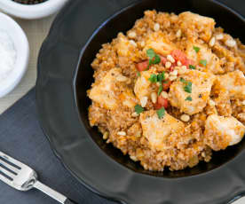 Chicken with bulgur and vegetables