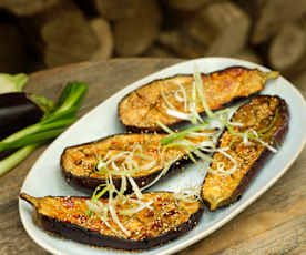 Miso and Honey-roasted Aubergine