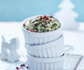Spinat-Gorgonzola-Soufflé