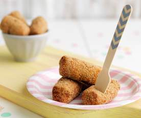 Croquetes de frango e batata-doce