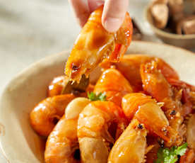 Soy Sauce Prawns