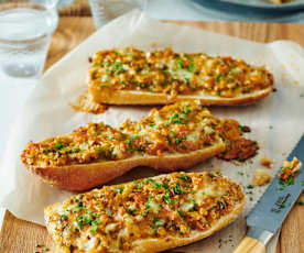 Überbackenes Baguette