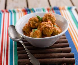 Almôndegas de frango asiáticas