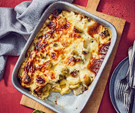 Rosenkohl-Tortellini-Auflauf