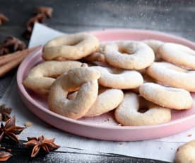 Biscoitos de laranja e especiarias