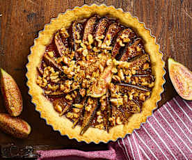 Crostata di fichi e noci al profumo di agrumi