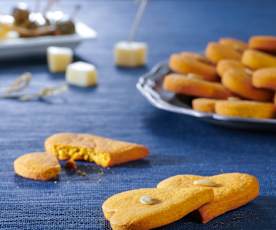 Biscotti salati di farro e zucca al profumo di timo