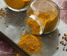 Curry en polvo - Subcontinente indio