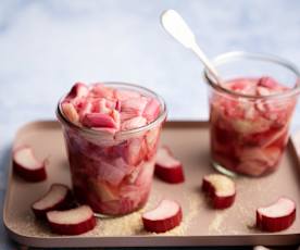 Steamed rhubarb (300-450 g)