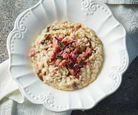 Risotto radicchio e pancetta
