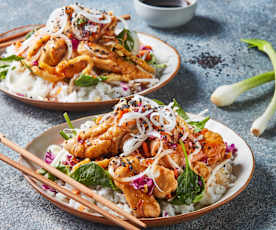 Korean Barbecue Chicken with Rice