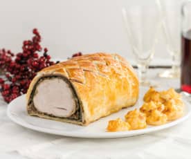 Peru Wellington com batatas Duchesse